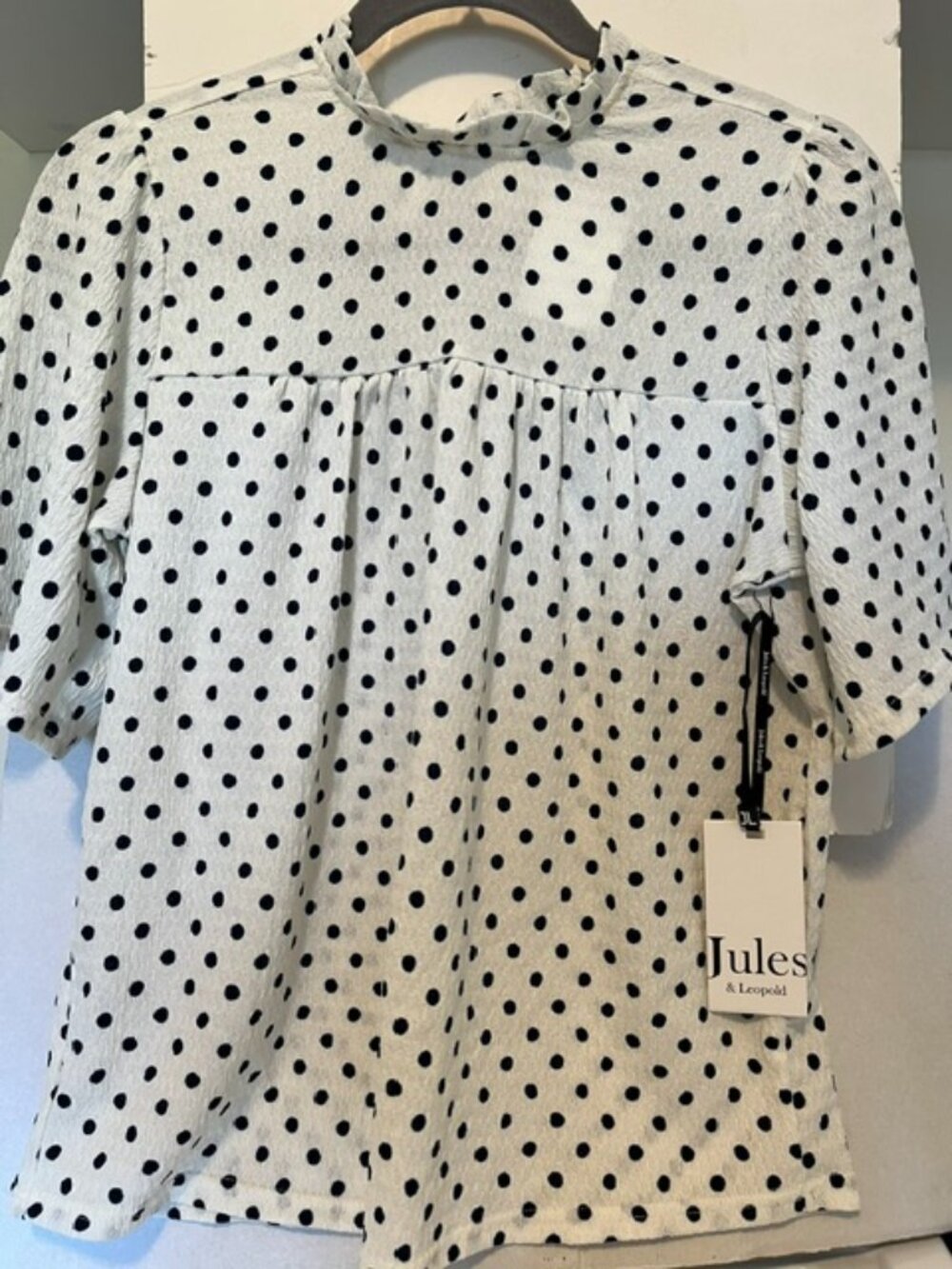Jules and Leopold polka dot women’s blouse.